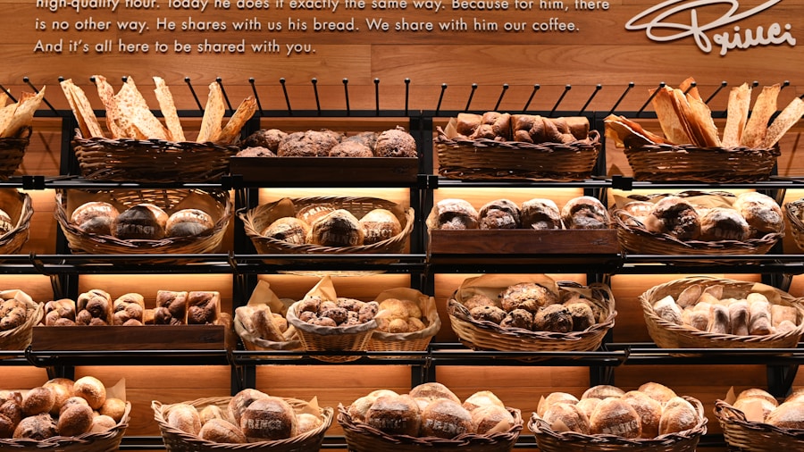 autumn baked goods display