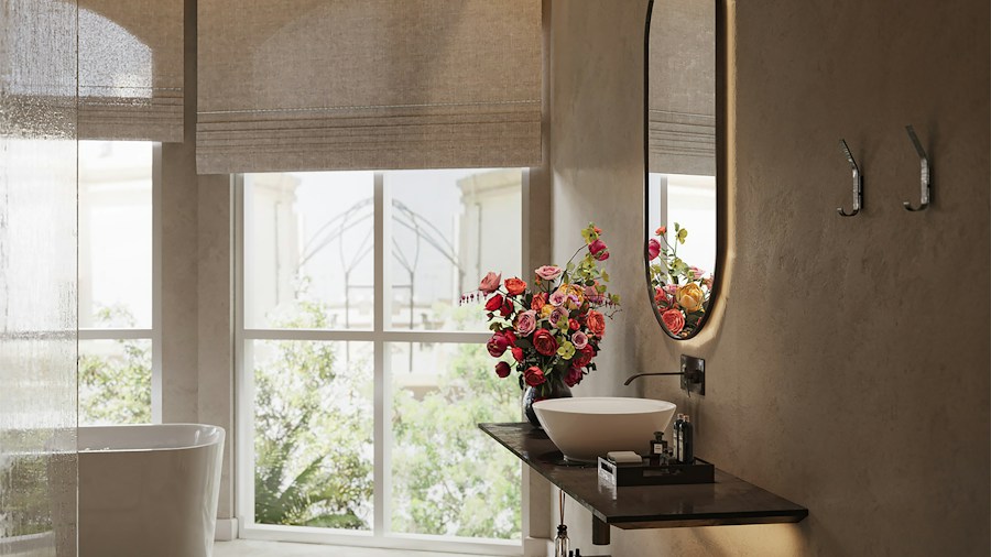 bathroom vanity mirror with lighting