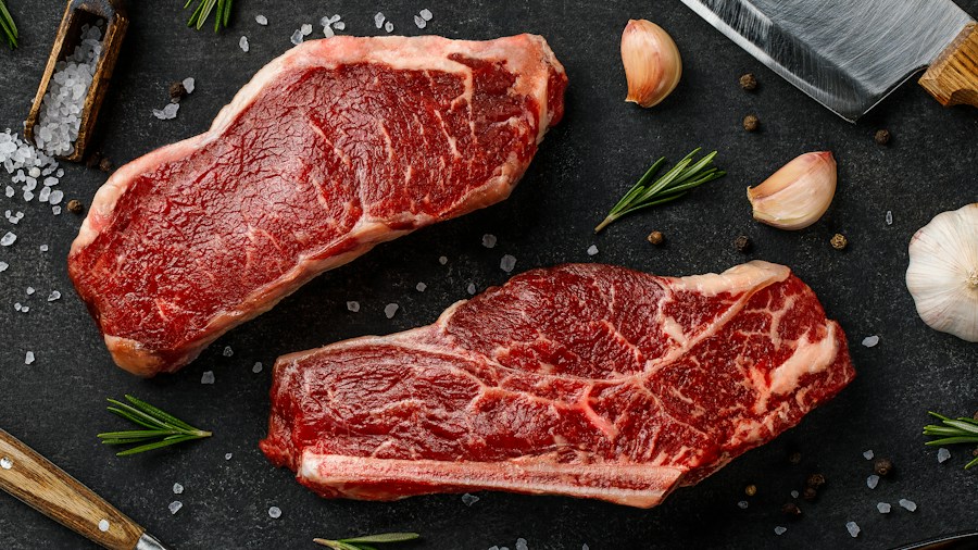 beef meat proteins butcher counter