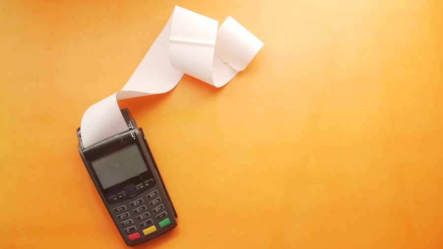credit card and receipts