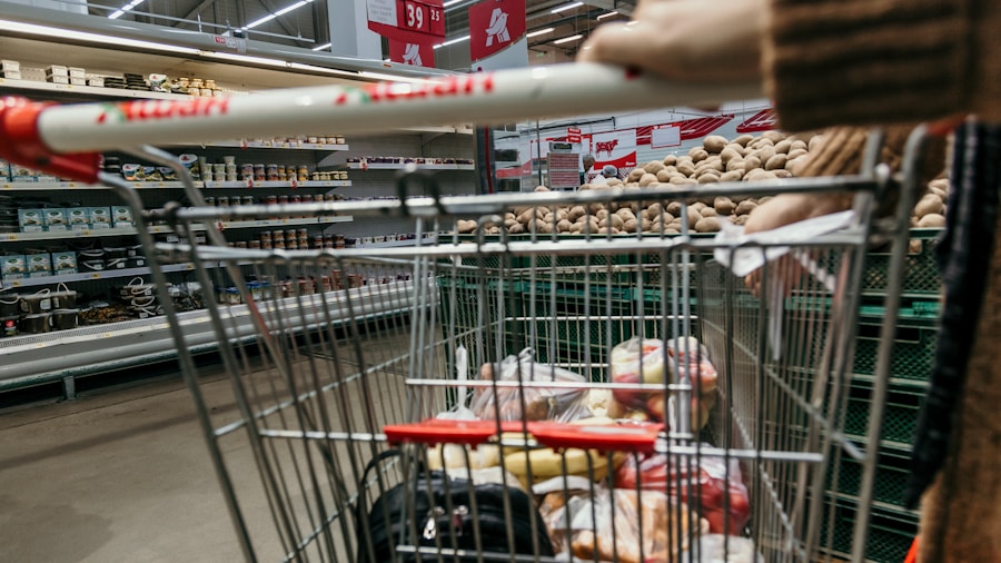 discount grocery store checkout