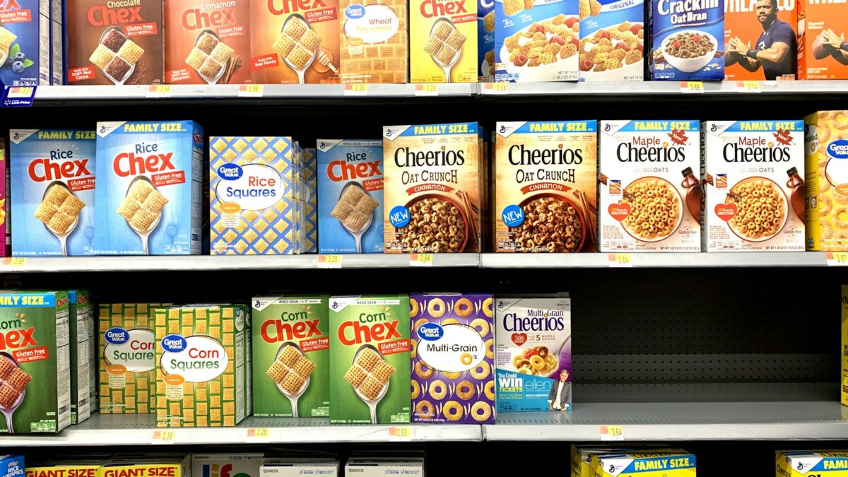 discount store shelves products