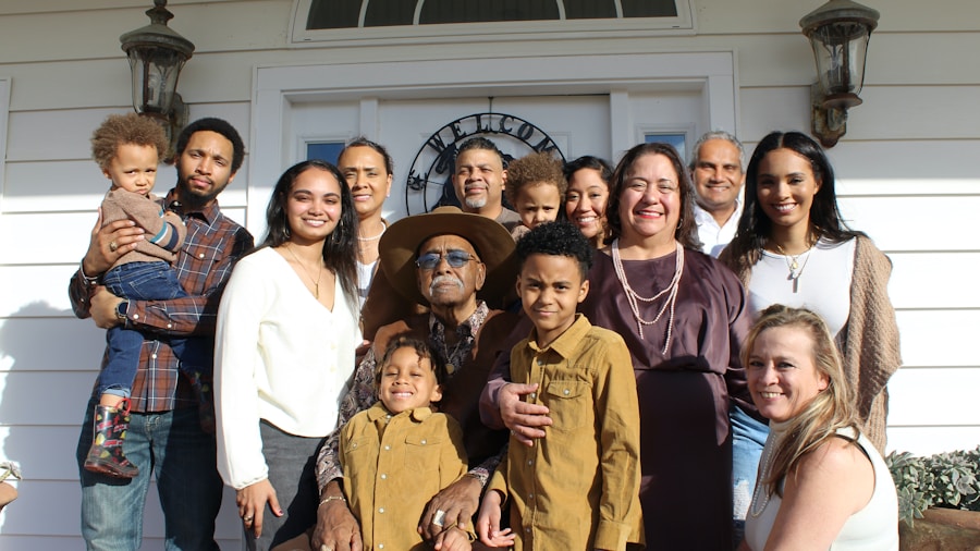 diverse homebuyers at new house