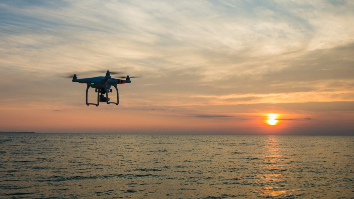 drone delivery package sky