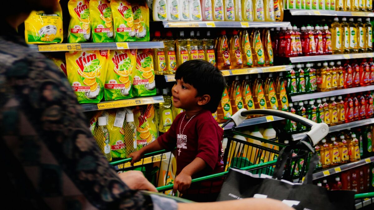 family grocery shopping budget