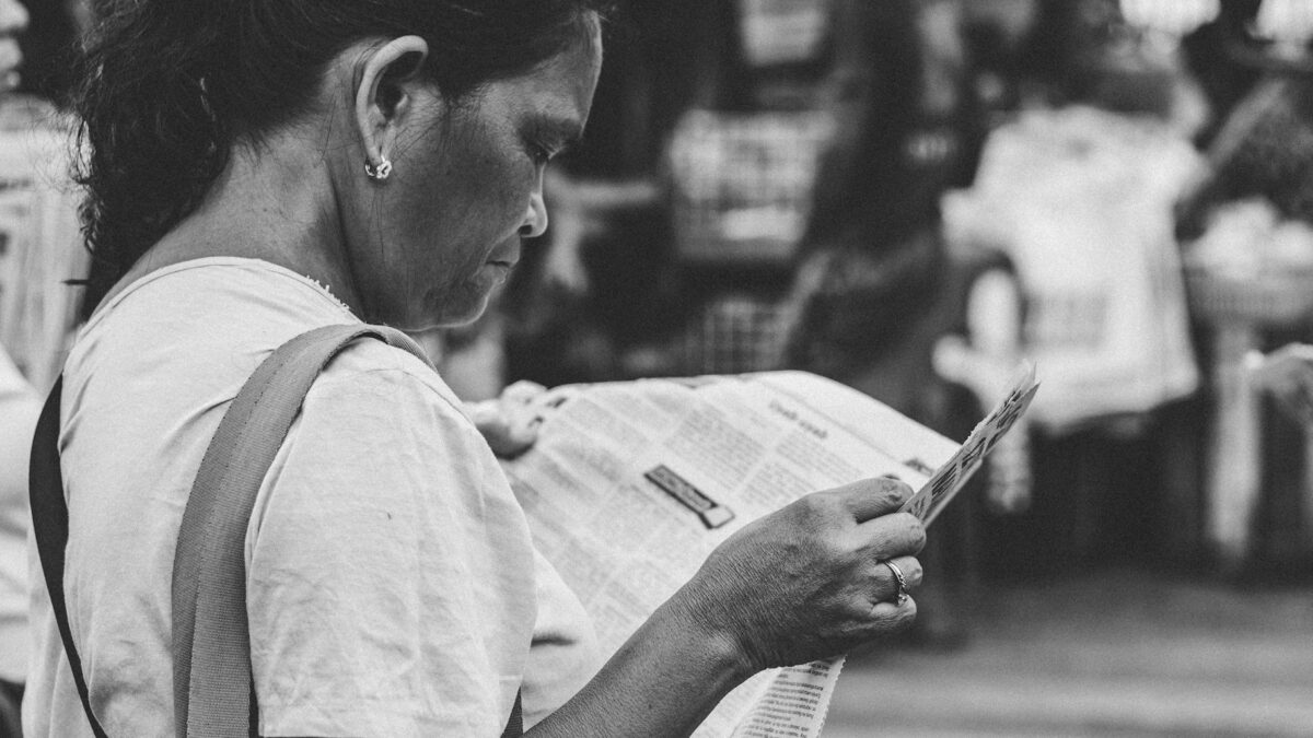 frustrated shopper checking grocery receipt