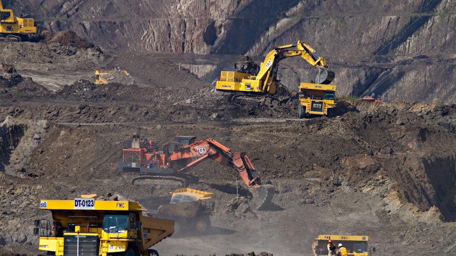 gold mining industrial operation