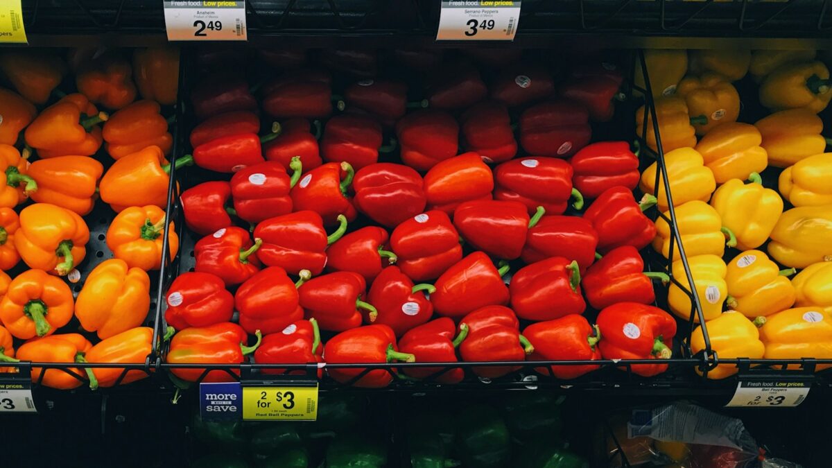 grocery shopping checkout produce