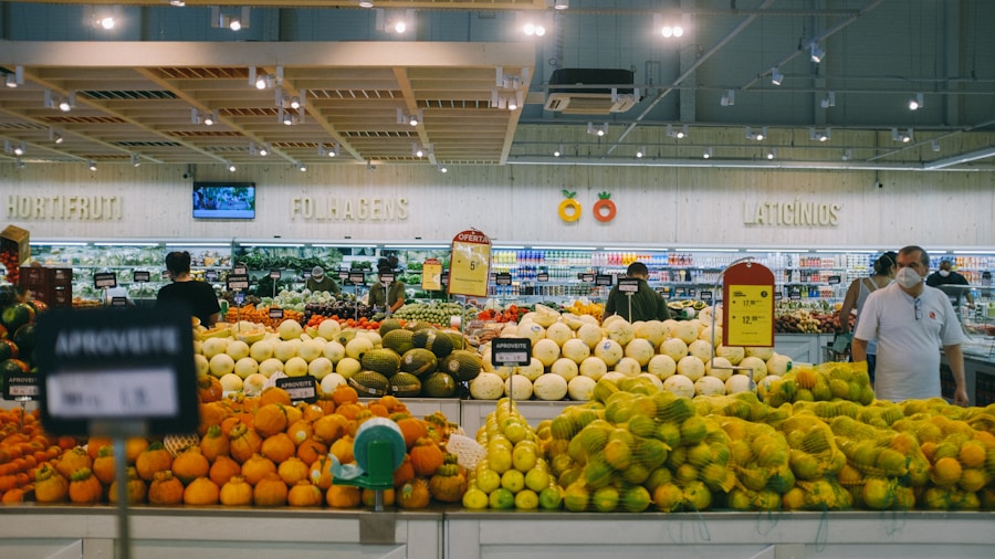 grocery store checkout shopping