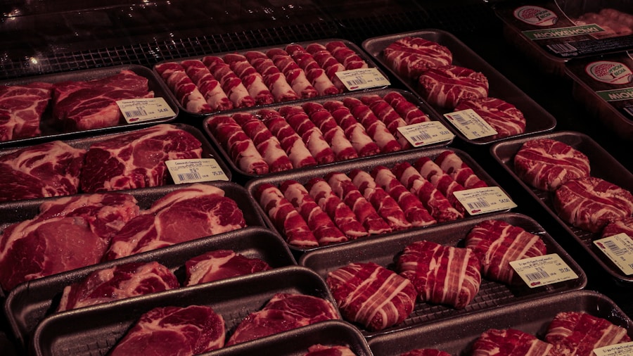 grocery store meat counter