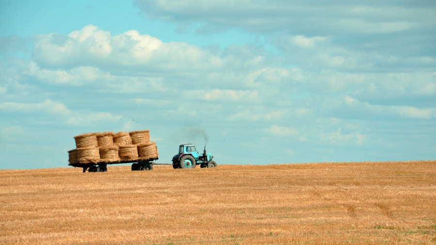 harvest season farm equipment