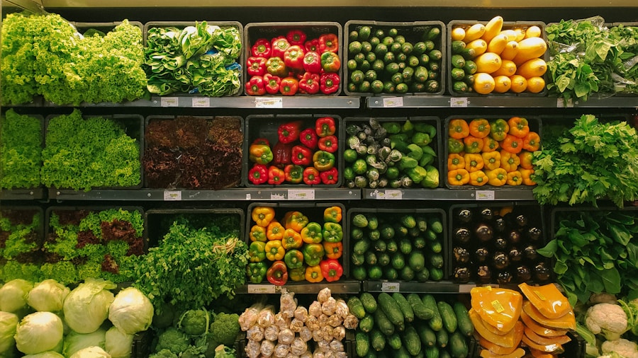 health conscious food shopping