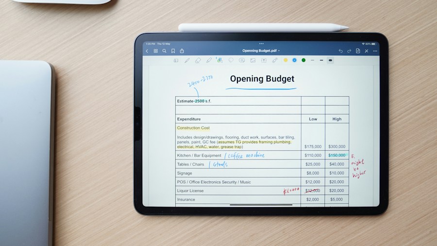 household budget tracking expense