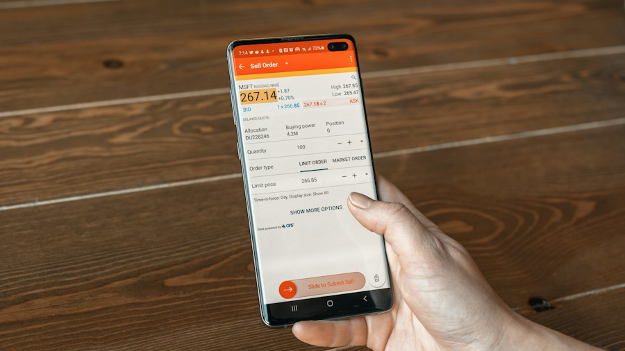 mobile app shopping order
