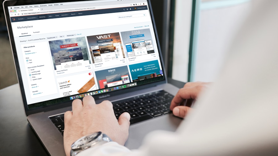 person browsing products online