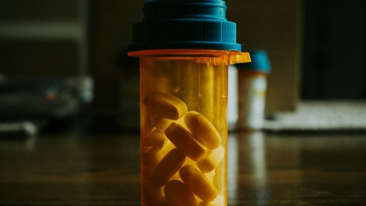 pharmacy medications prescription bottles