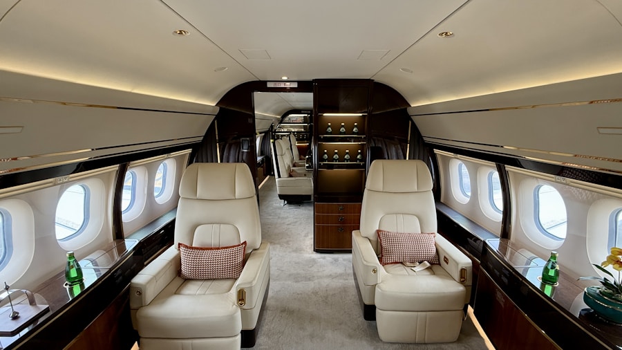 private jet interior cabin