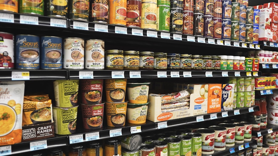 produce grocery store shelf
