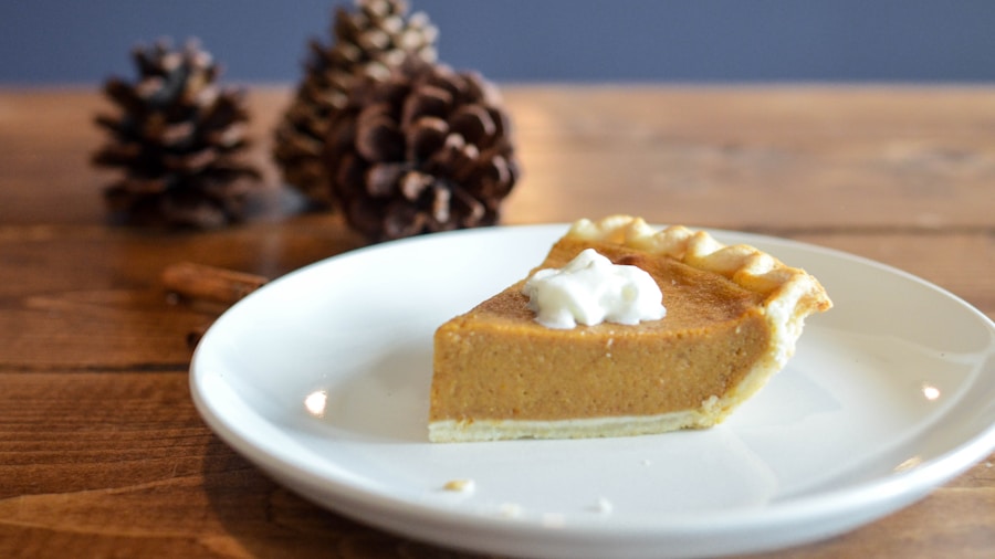 pumpkin cream cheese pie slice