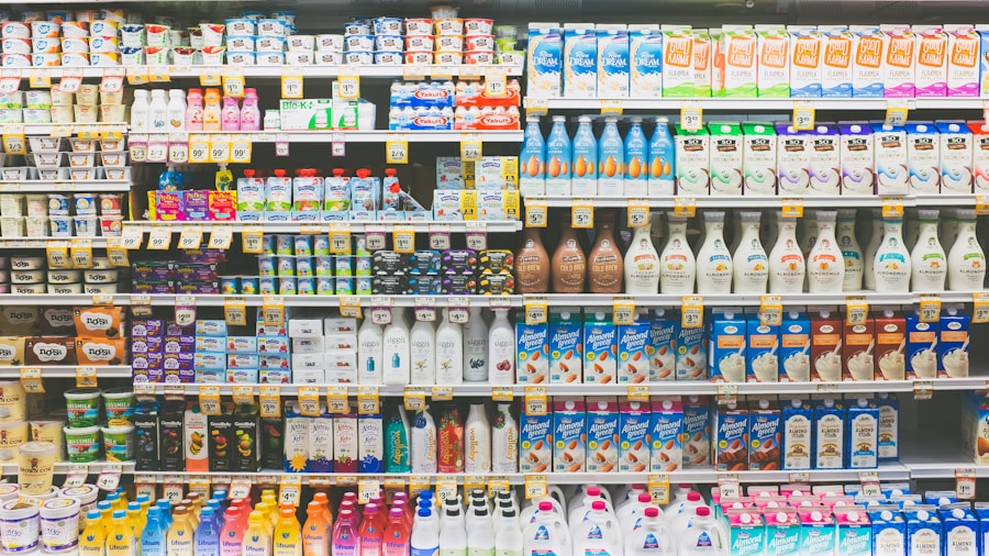 retail store food beverage selection