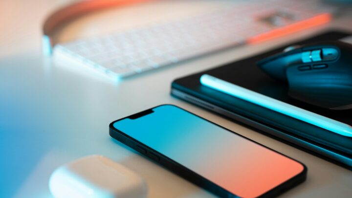 smartphone on desk comparing models