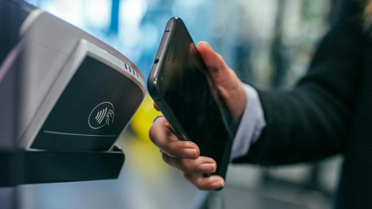 smartphone tap payment checkout