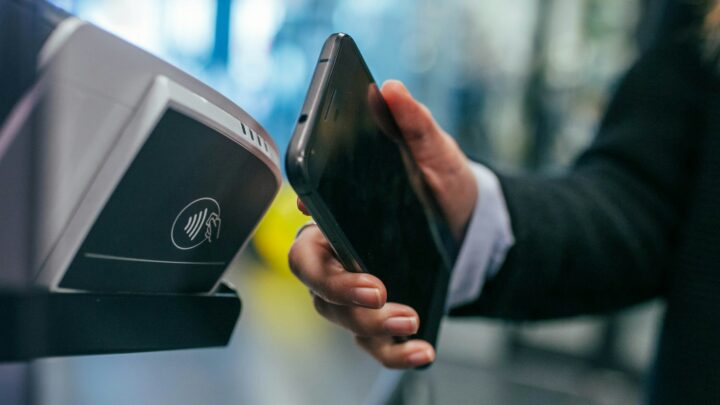 smartphone tap payment checkout
