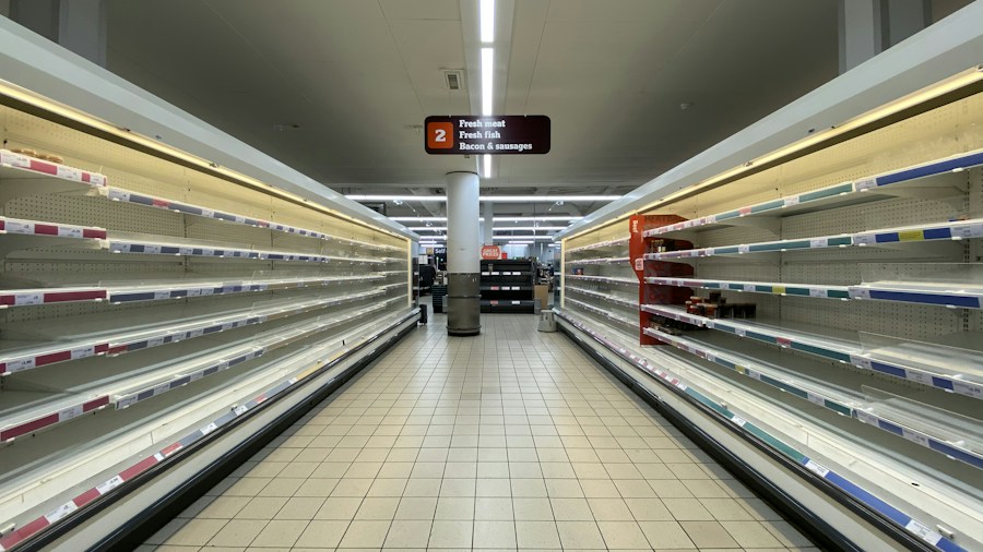 supermarket aisle pricing signs