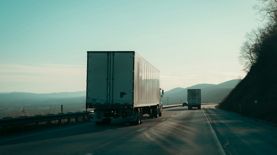 truck driver highway transportation